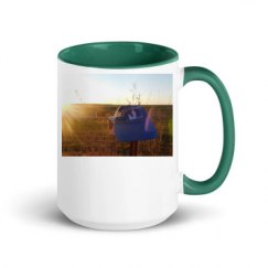 15oz Ceramic Mug with Color Inside