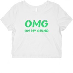 Ladies Slim Fit Crop Top Tee