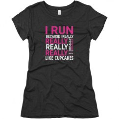 Ladies Slim Fit Super Soft Triblend Tee