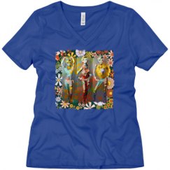 Ladies Relaxed Fit V-Neck Tee