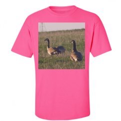 Unisex Ultra Cotton Safety Neon Crewneck Tee