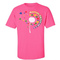 Unisex Ultra Cotton Safety Neon Crewneck Tee