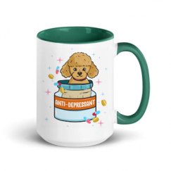 15oz Ceramic Mug with Color Inside