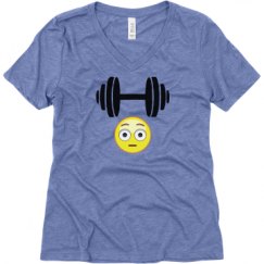 Ladies Relaxed Fit Super Soft Triblend V-Neck Tee