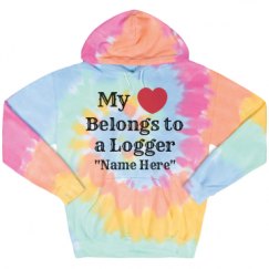 Unisex Tie-Dye Fleece Hoodie