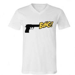 Unisex V-Neck Jersey Tee