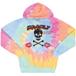 Unisex Tie-Dye Fleece Hoodie