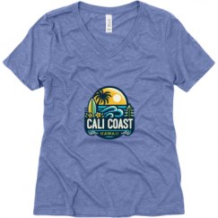 Ladies Relaxed Fit Super Soft Triblend V-Neck Tee