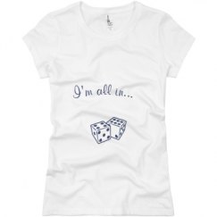 Ladies Slim Fit Basic Promo Jersey Tee