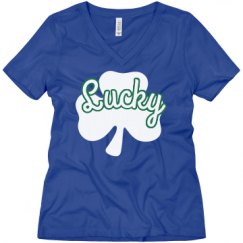Ladies Relaxed Fit V-Neck Tee