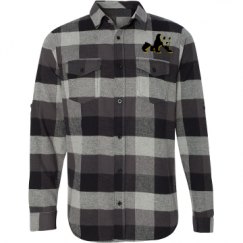 Unisex Long Sleeve Plaid Flannel Shirt