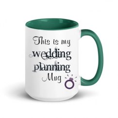 15oz Ceramic Mug with Color Inside