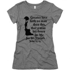 Ladies Slim Fit Super Soft Triblend Tee