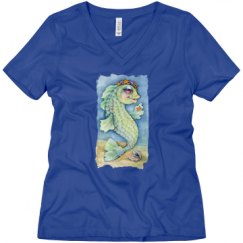 Ladies Relaxed Fit V-Neck Tee