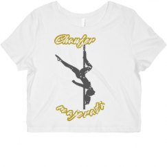 Ladies Slim Fit Crop Top Tee