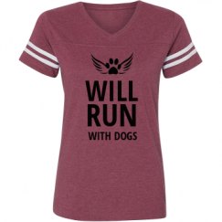 Ladies Relaxed Fit Vintage Sports Tee