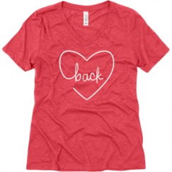 Ladies Relaxed Fit Super Soft Triblend V-Neck Tee
