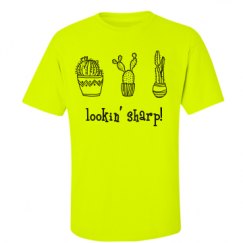 Unisex Ultra Cotton Safety Neon Crewneck Tee