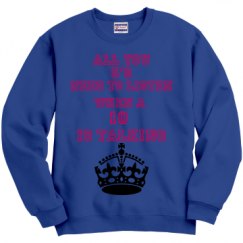 Unisex Film and Foil Crewneck Sweatshirt