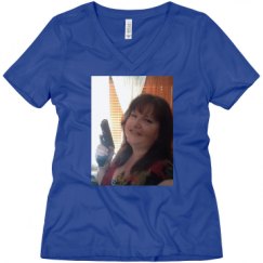 Ladies Relaxed Fit V-Neck Tee
