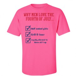 Unisex Ultra Cotton Safety Neon Crewneck Tee