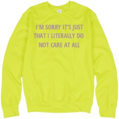 Unisex Neon Crewneck Sweatshirt