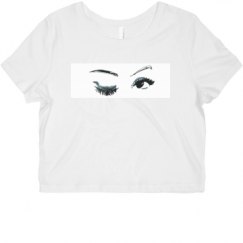 Ladies Slim Fit Crop Top Tee