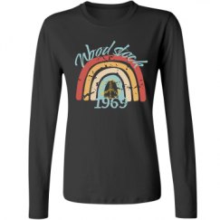 Ladies Relaxed Fit Basic Long Sleeve Tee
