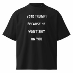 Unisex Organic Oversized High Neck T-Shirt