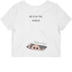 Ladies Slim Fit Crop Top Tee