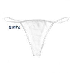 Basic White Thong Underwear