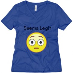 Ladies Relaxed Fit V-Neck Tee