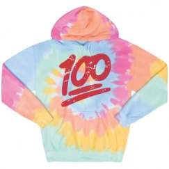 Unisex Tie-Dye Fleece Hoodie