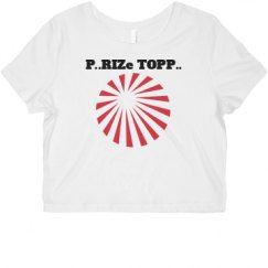 Ladies Slim Fit Crop Top Tee