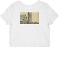 Ladies Slim Fit Crop Top Tee