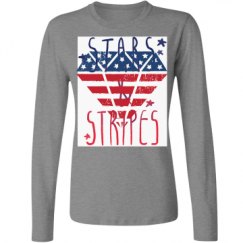 Ladies Relaxed Fit Basic Long Sleeve Tee