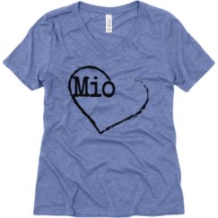 Ladies Relaxed Fit Super Soft Triblend V-Neck Tee