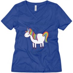 Ladies Relaxed Fit V-Neck Tee