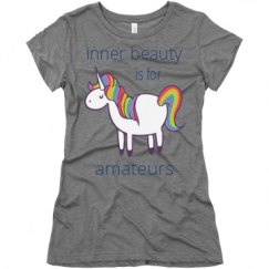 Ladies Slim Fit Super Soft Triblend Tee