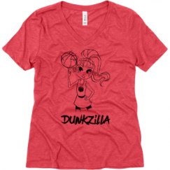 Ladies Relaxed Fit Super Soft Triblend V-Neck Tee