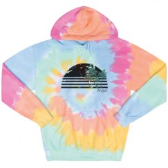 Unisex Tie-Dye Fleece Hoodie