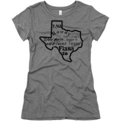 Ladies Slim Fit Super Soft Triblend Tee