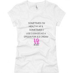 Ladies Slim Fit Basic Promo Jersey Tee