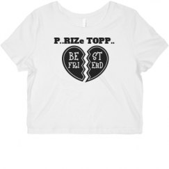 Ladies Slim Fit Crop Top Tee