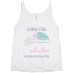 Ladies Flowy Slouchy Tank