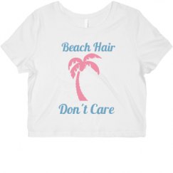 Ladies Slim Fit Crop Top Tee