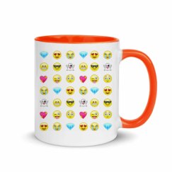11oz Ceramic Mug with Color Inside