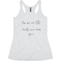 Ladies Slim Fit Super Soft Racerback Triblend Tank