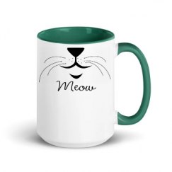 15oz Ceramic Mug with Color Inside