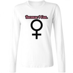 Ladies Relaxed Fit Basic Long Sleeve Tee